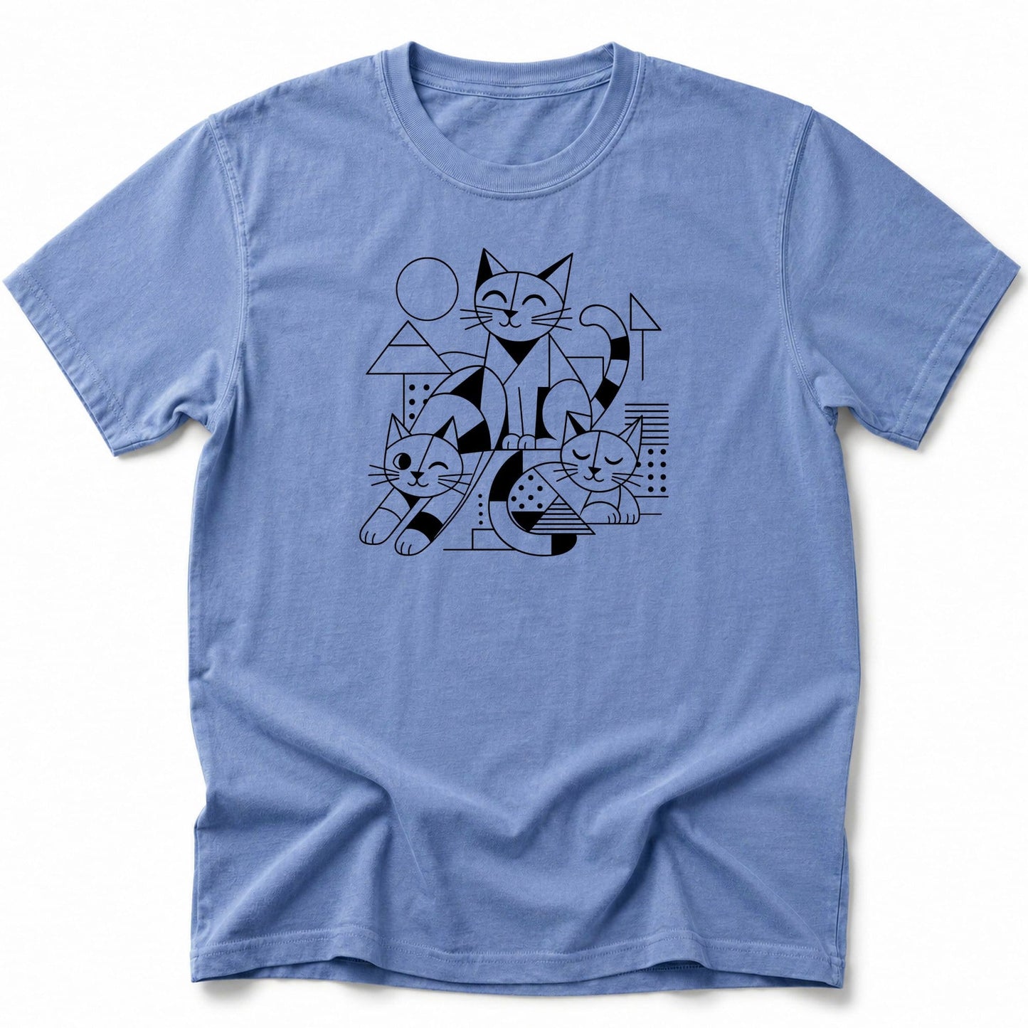 Cube Neko T-Shirt Blue Jean / S 25410722813386243231 T-Shirt