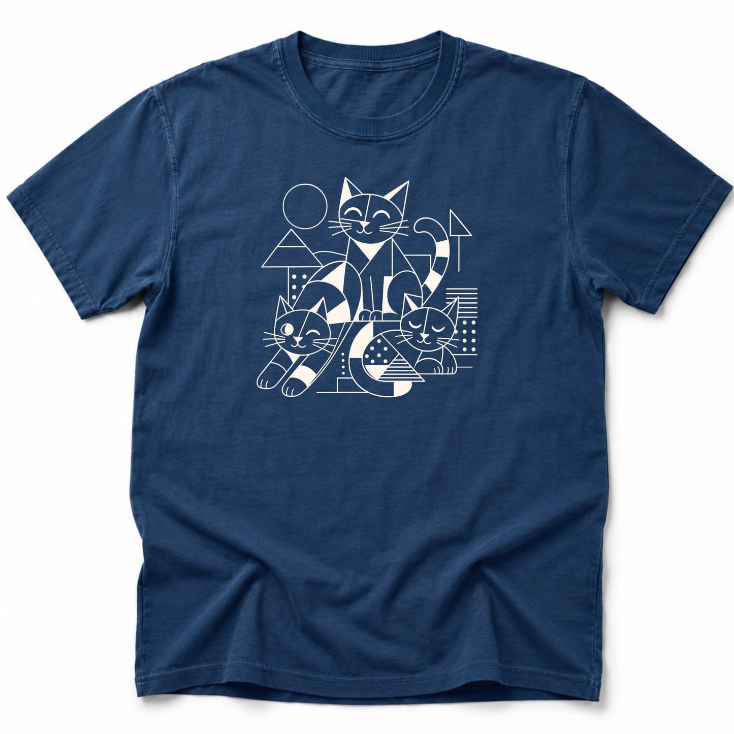 Cube Neko T-Shirt Navy / S 69565570718355520114 T-Shirt