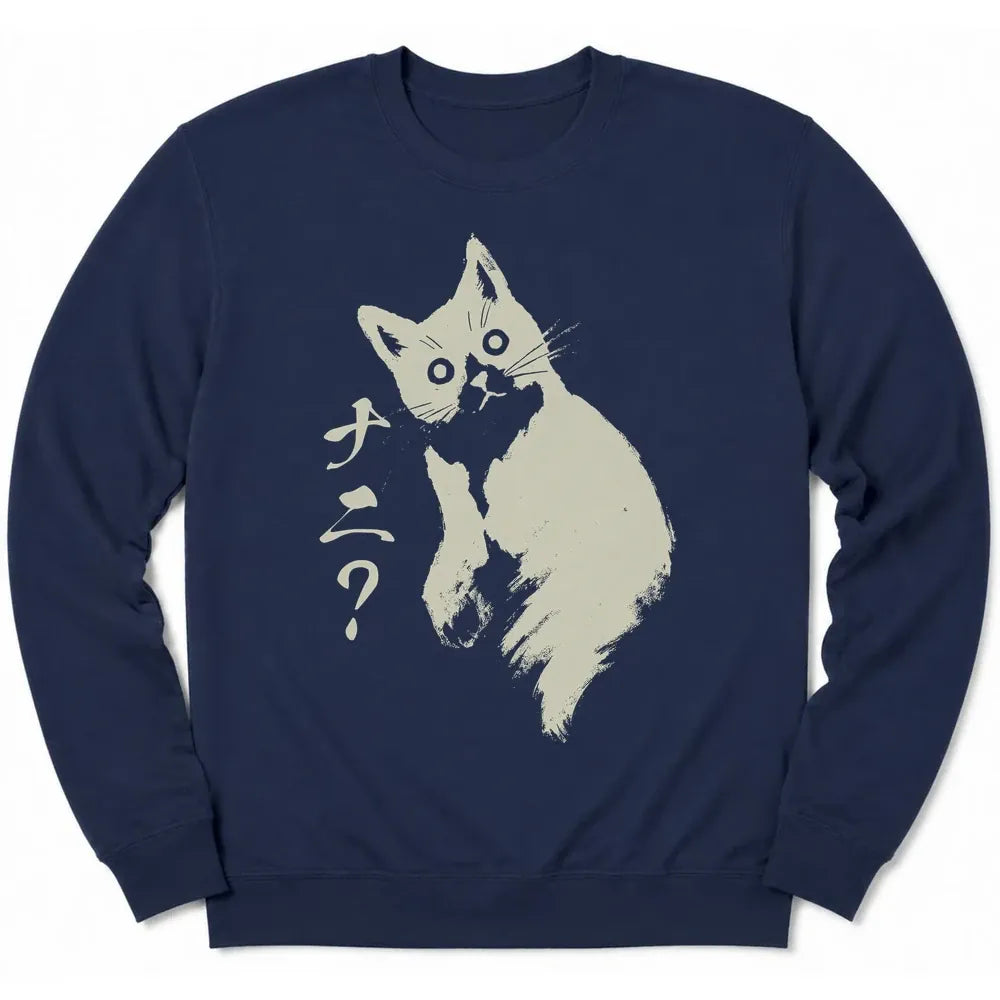 Curious Tilt Sweatshirt Navy / S 27751779294153871119 Sweatshirt