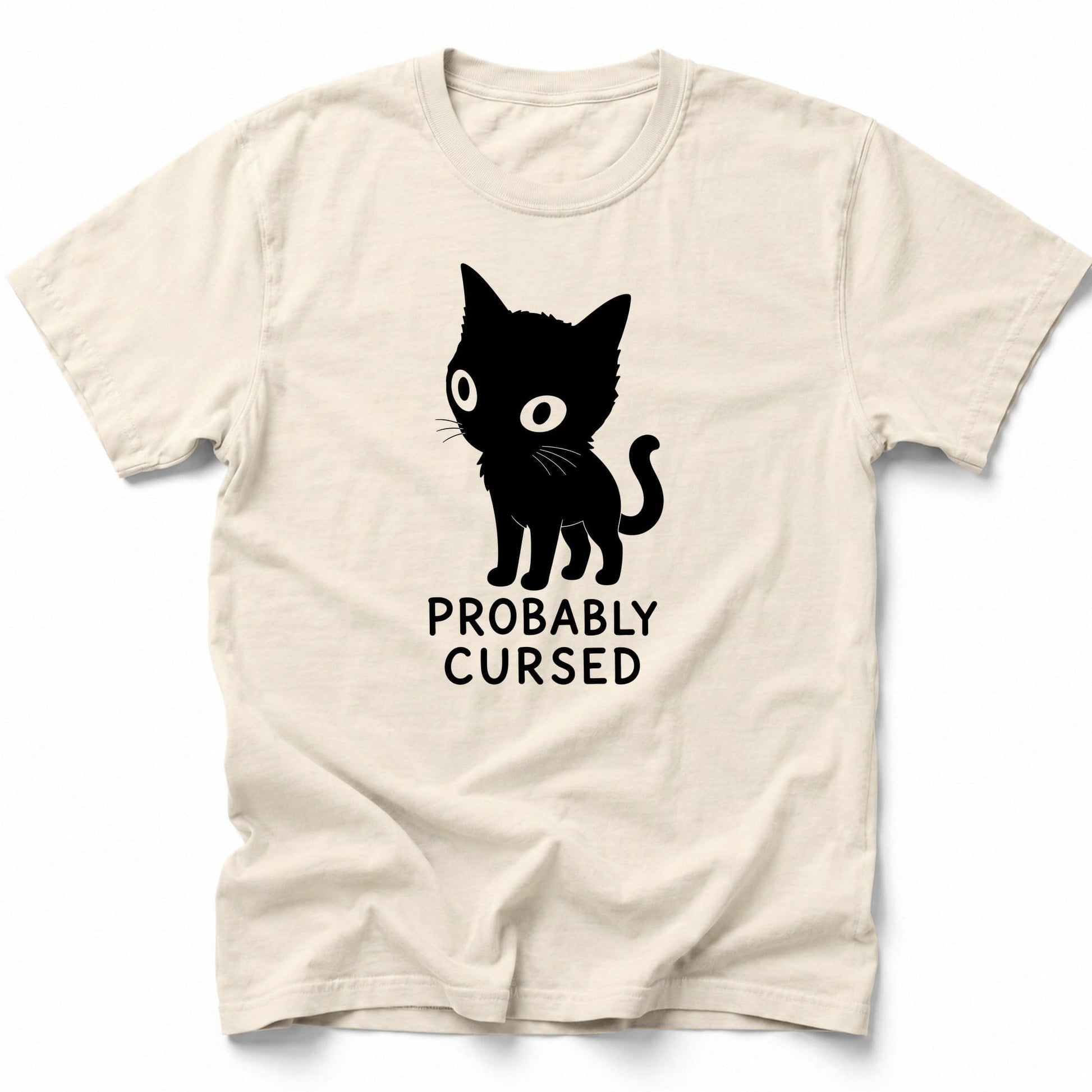 Cursed Cat T-Shirt Ivory / S 52498741791014126294 T-Shirt