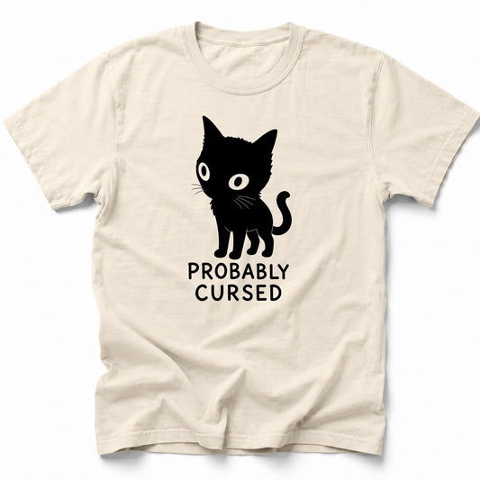Cursed Cat T-Shirt Ivory / S 52498741791014126294 T-Shirt