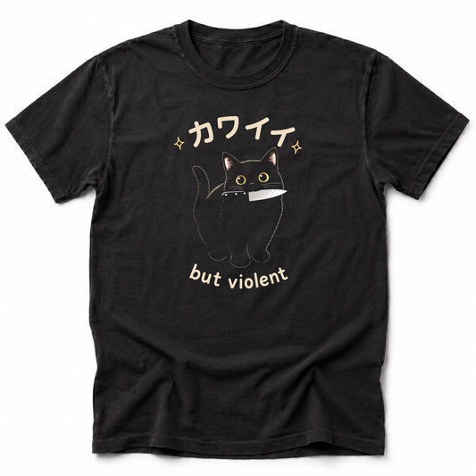 Cute But Violent T-Shirt Black / S 26810752042042711891 T-Shirt