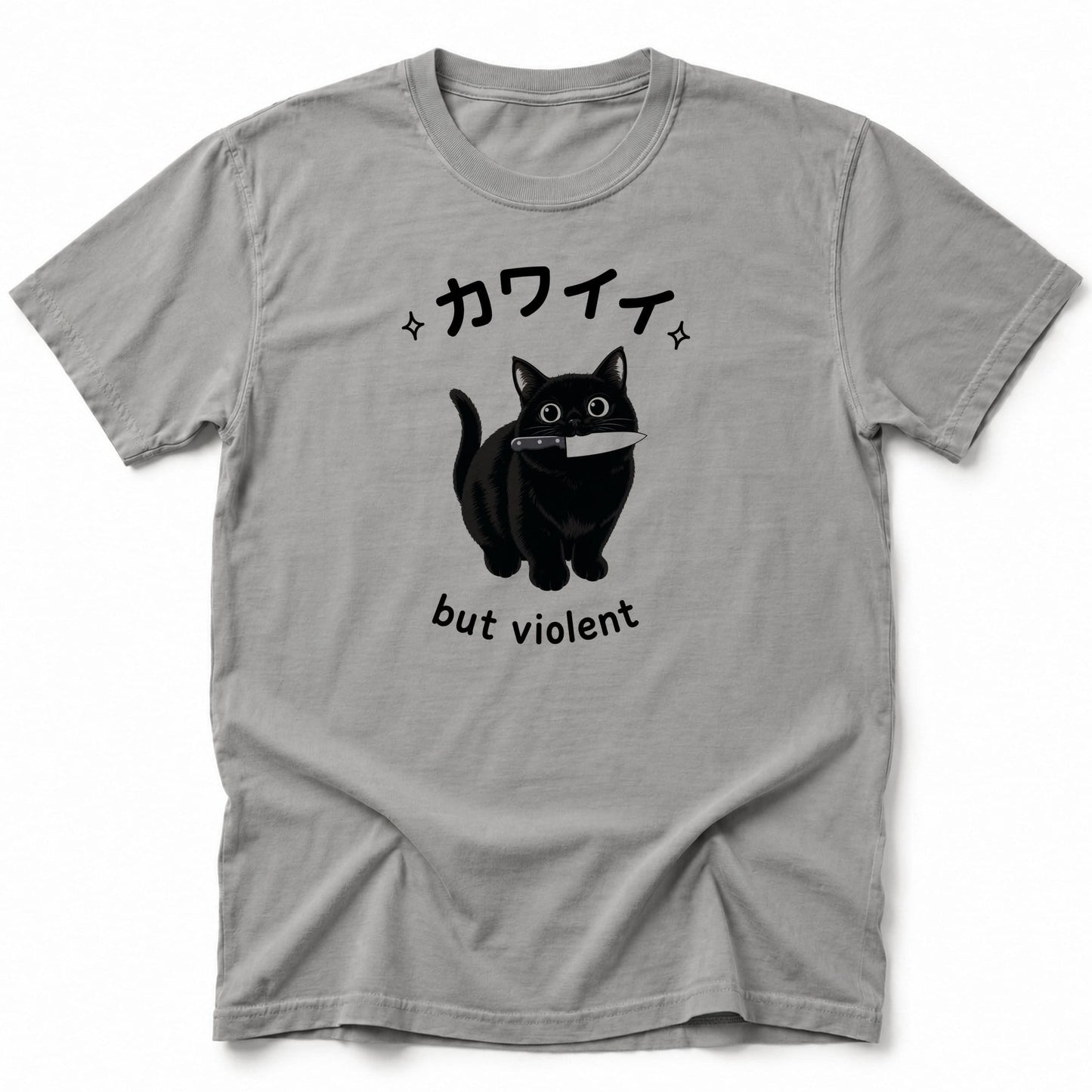 Cute But Violent T-Shirt Grey / S 20719017185462195369 T-Shirt