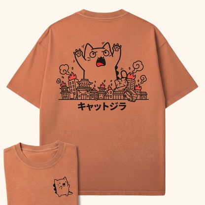 Cute Chaos Kyattojira Back Tee Yam / S 26403478486646909258 T-Shirt