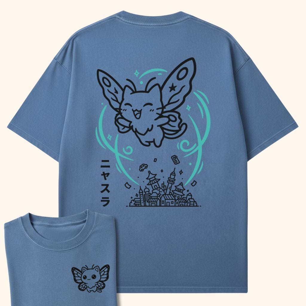 Cute Chaos Nyasura Back Blue Jean / S 26735642293213562117 T-Shirt