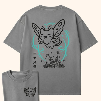 Cute Chaos Nyasura Back Grey / S 11843590963329384352 T-Shirt