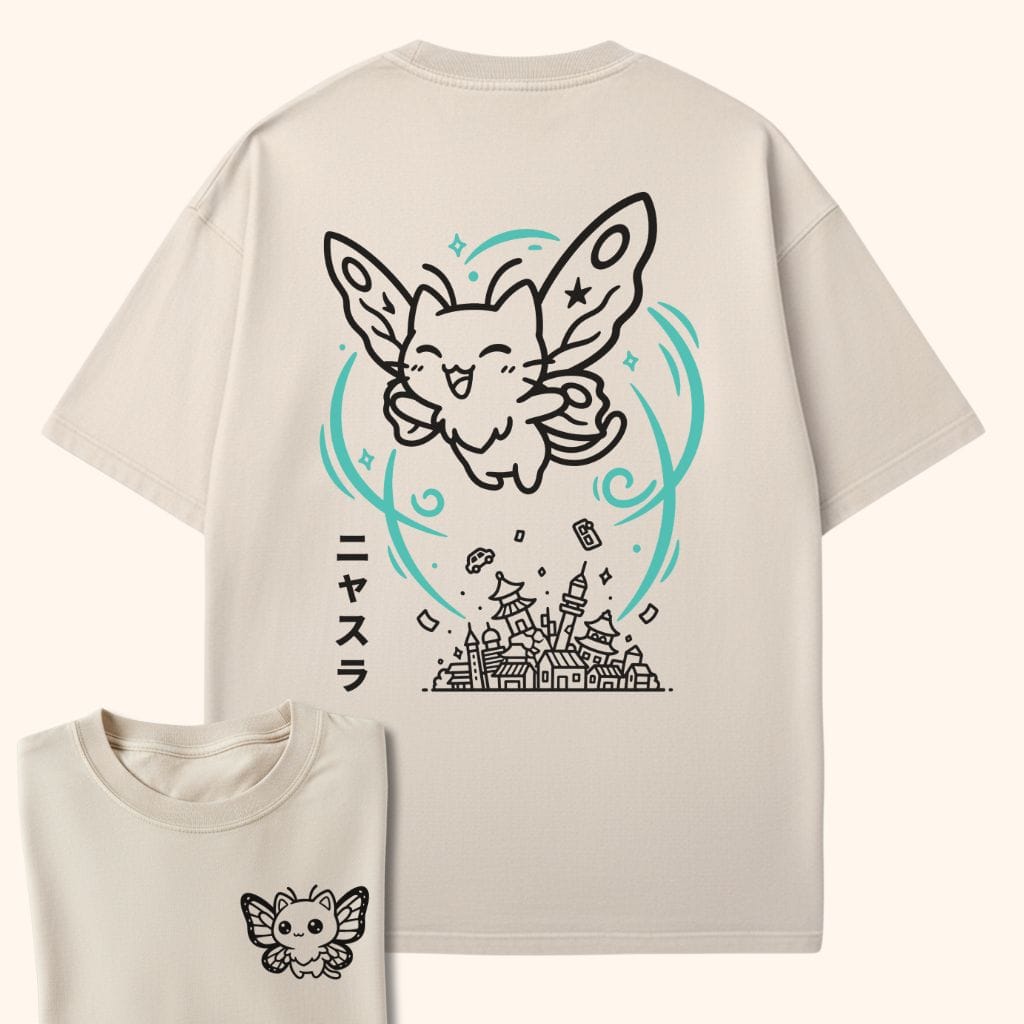 Cute Chaos Nyasura Back Ivory / S 73771309145395797272 T-Shirt