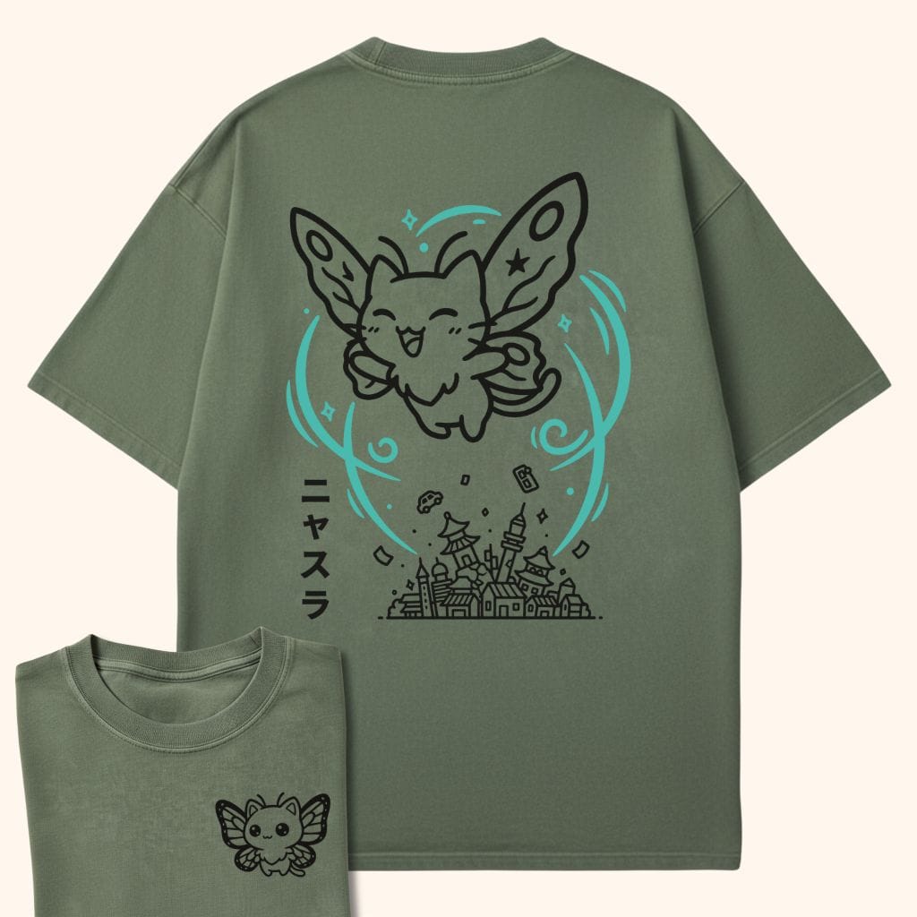 Cute Chaos Nyasura Back Moss / S 11052417618948178804 T-Shirt