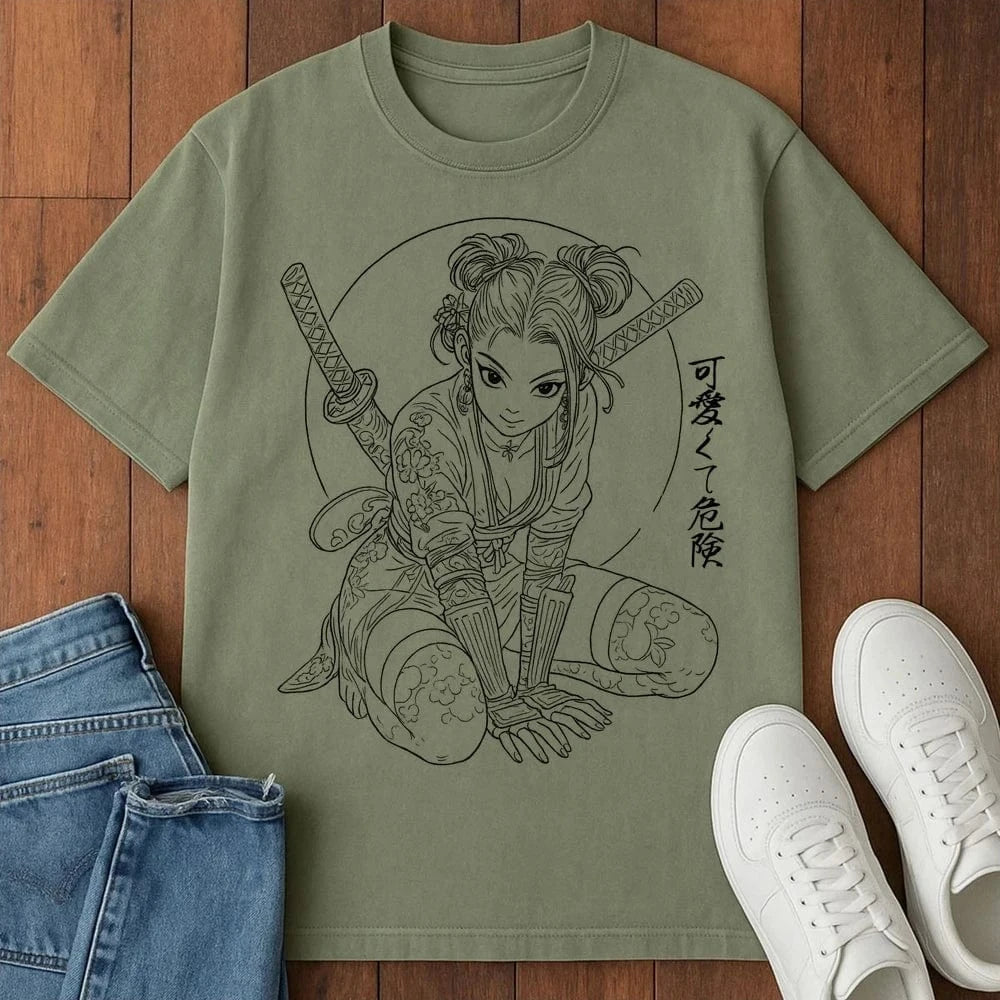 Cutely Lethal T-Shirt Moss / S 14067971746477959655 T-Shirt