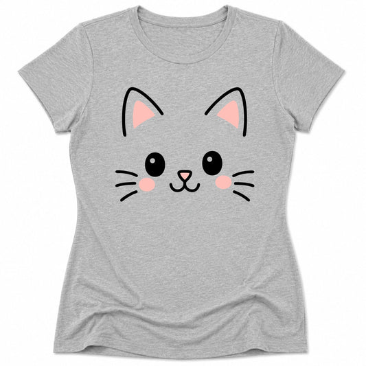 Cutie Cat Womens Tee Athletic Heather / S 29069848972417523453 T-Shirt