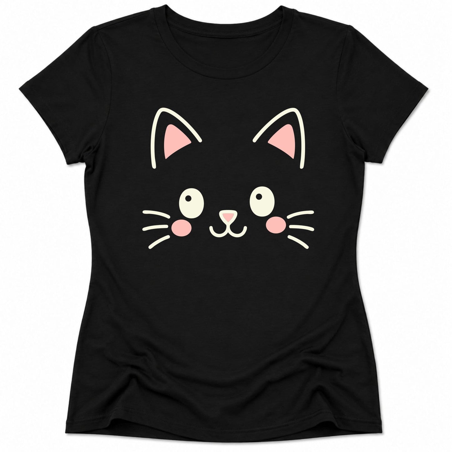 Cutie Cat Womens Tee Black / S 27138509523990003603 T-Shirt