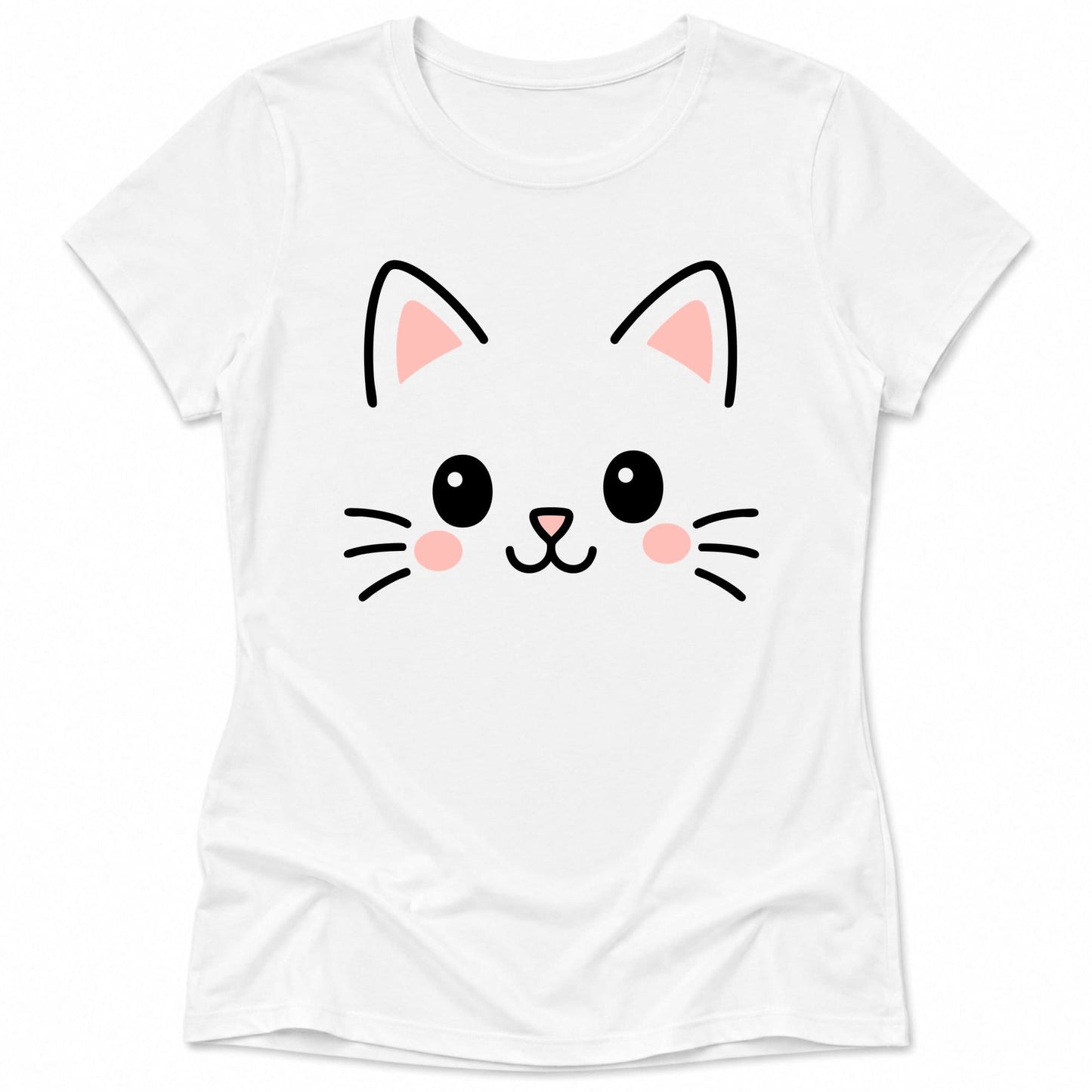 Cutie Cat Womens Tee White / S 17997962854880183516 T-Shirt