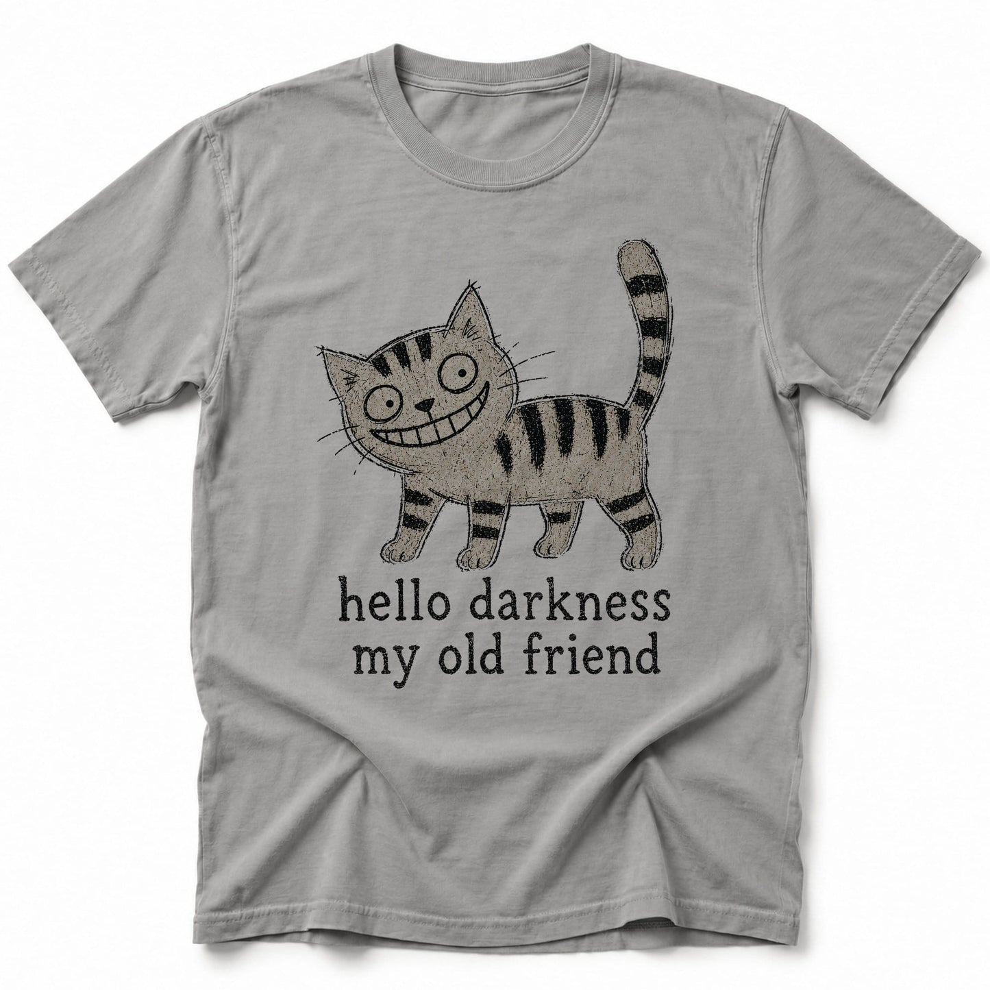 Darkness Grin T-Shirt Grey / S 33472658459910592238 T-Shirt