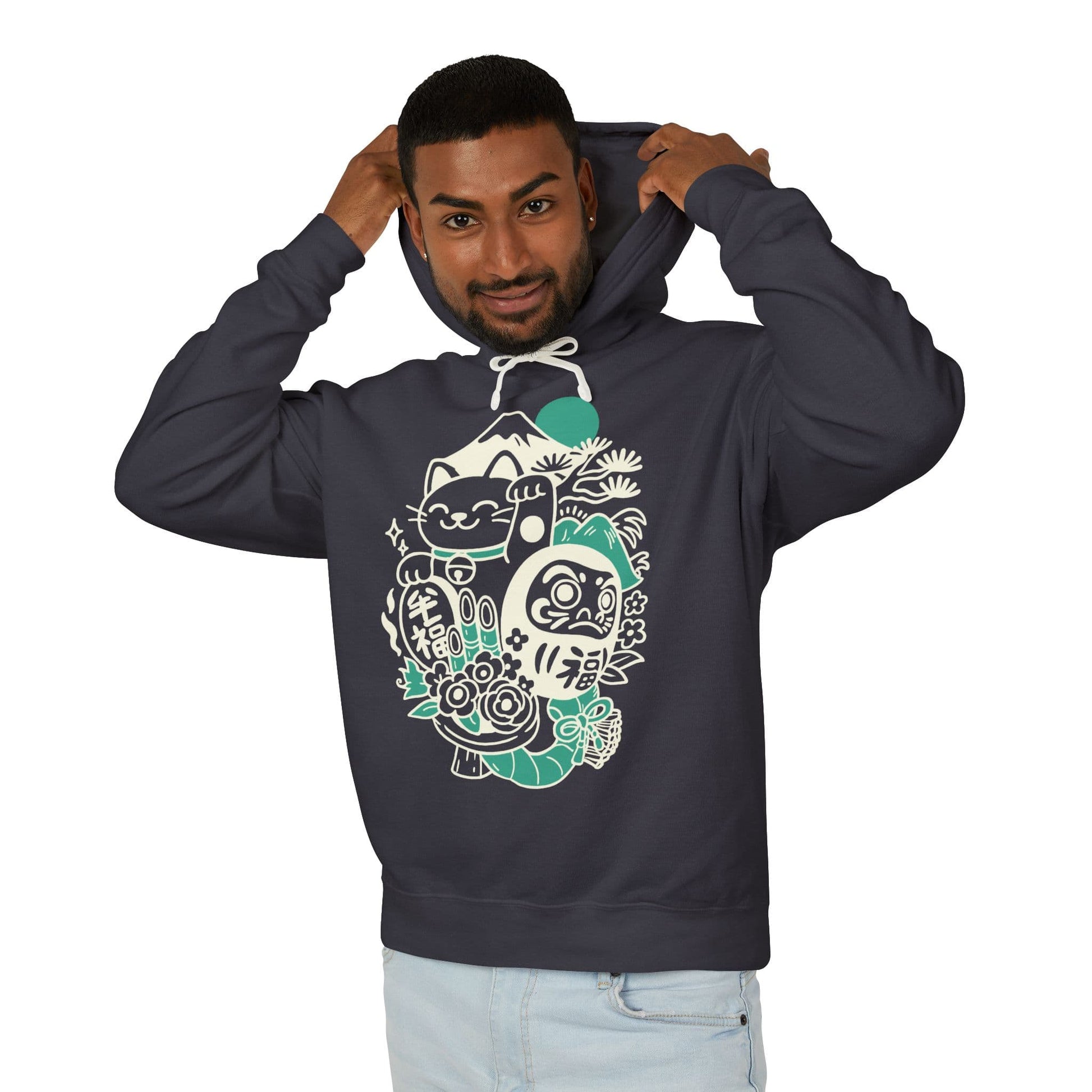 Daruma Neko Hoodie Hoodie