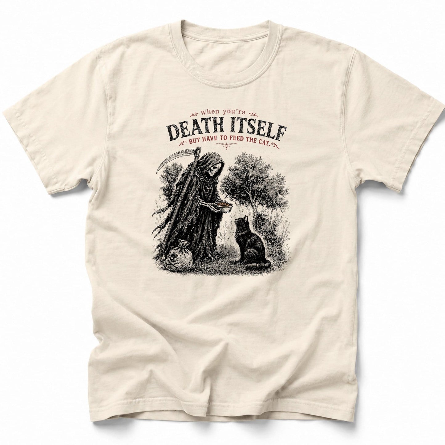 Death Itself T-Shirt Ivory / S 27570421147929202138 T-Shirt