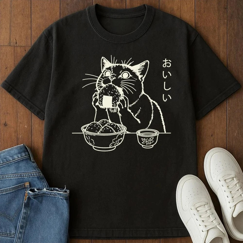 Delicious Onigiri T-Shirt Black / S 21605588673962464886 T-Shirt