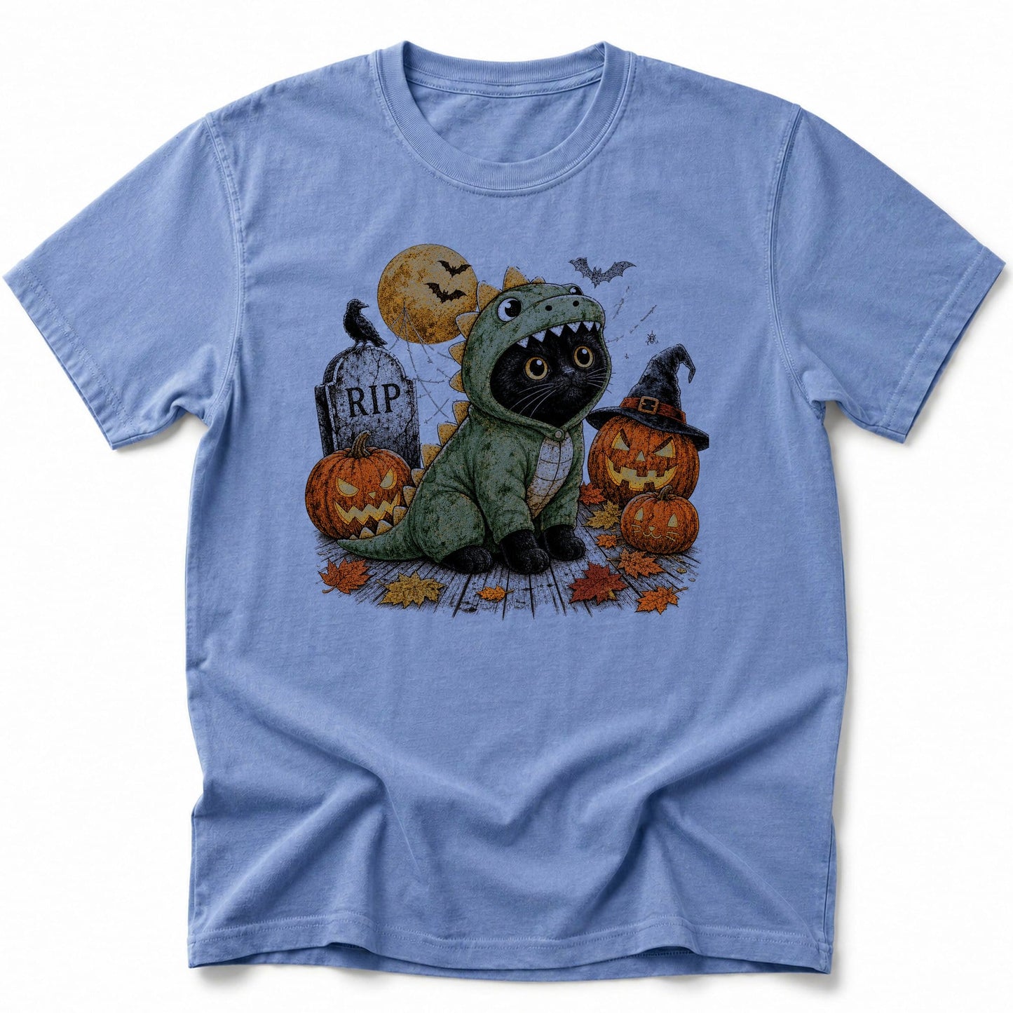 Dino Haunt T-Shirt Blue Jean / S 32428890859529426060 T-Shirt