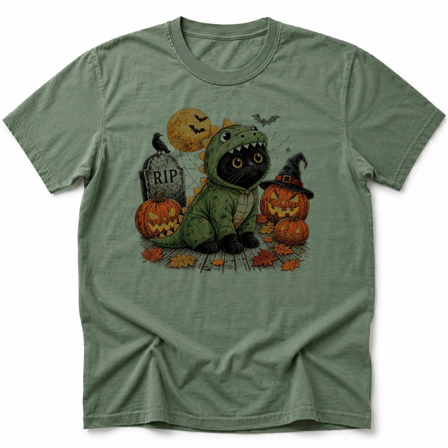 Dino Haunt T-Shirt Moss / S 31697905158639896624 T-Shirt