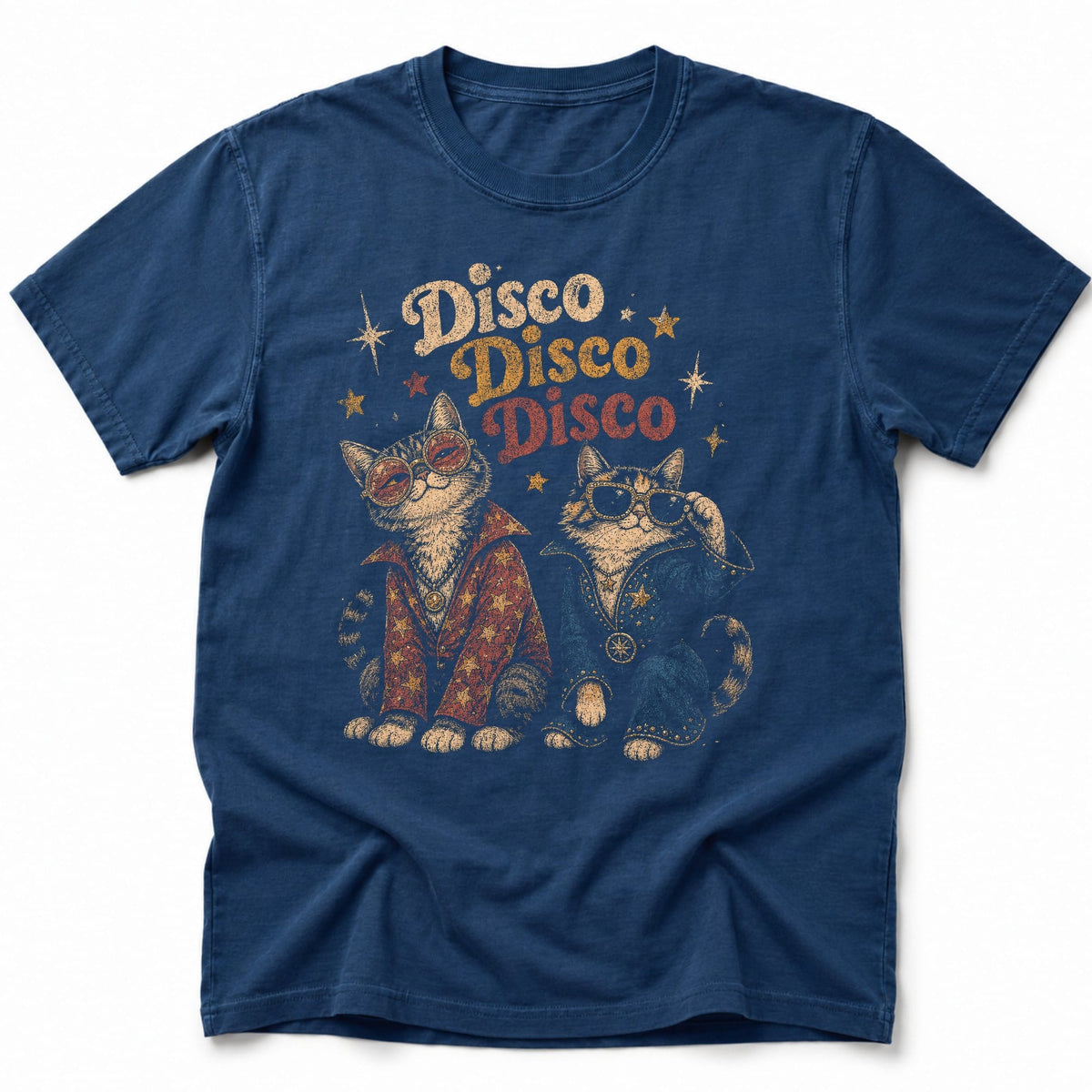 Disco Fever T-Shirt Navy / S 16630831292791458178 T-Shirt
