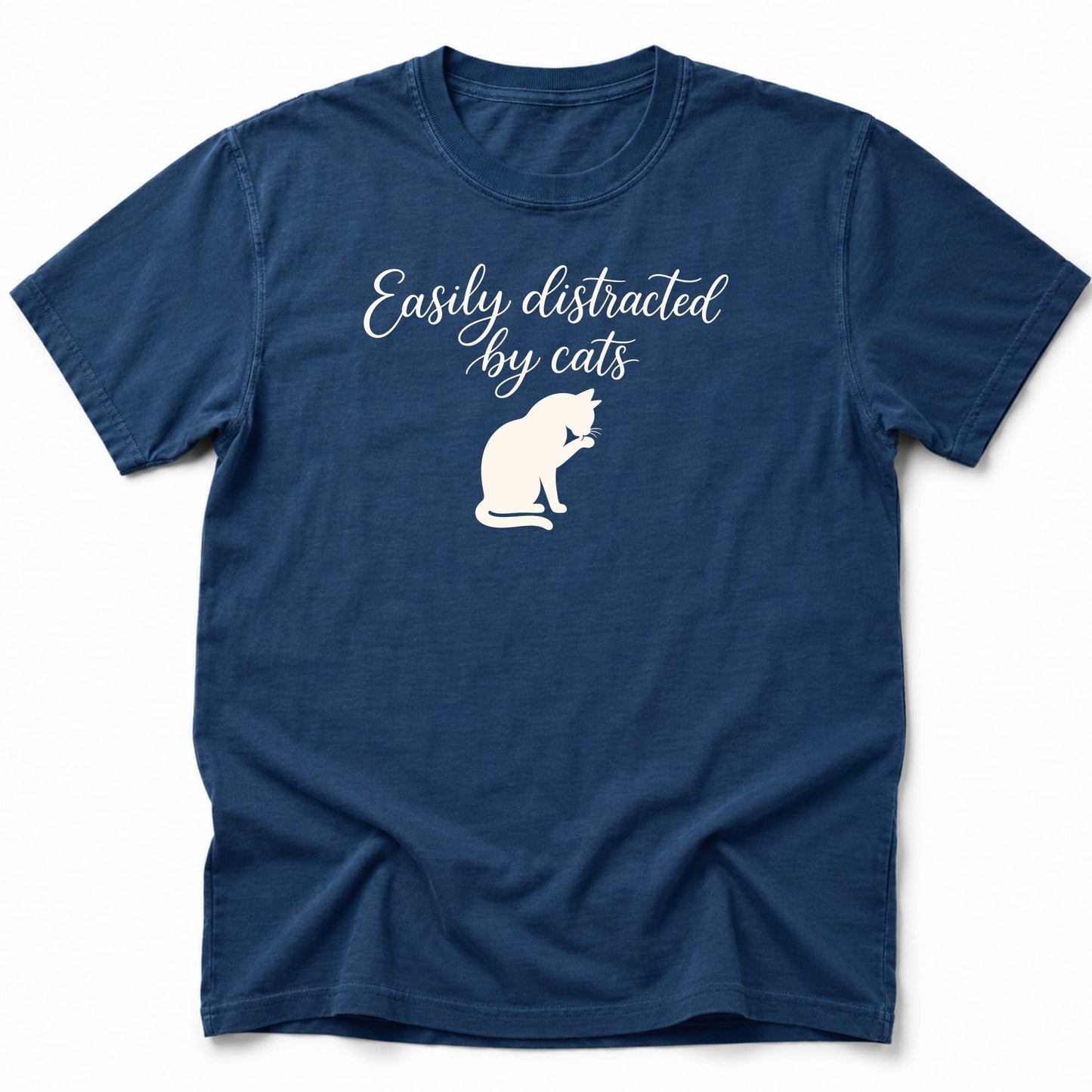 Distracted T-Shirt Navy / S 22873507134171378876 T-Shirt