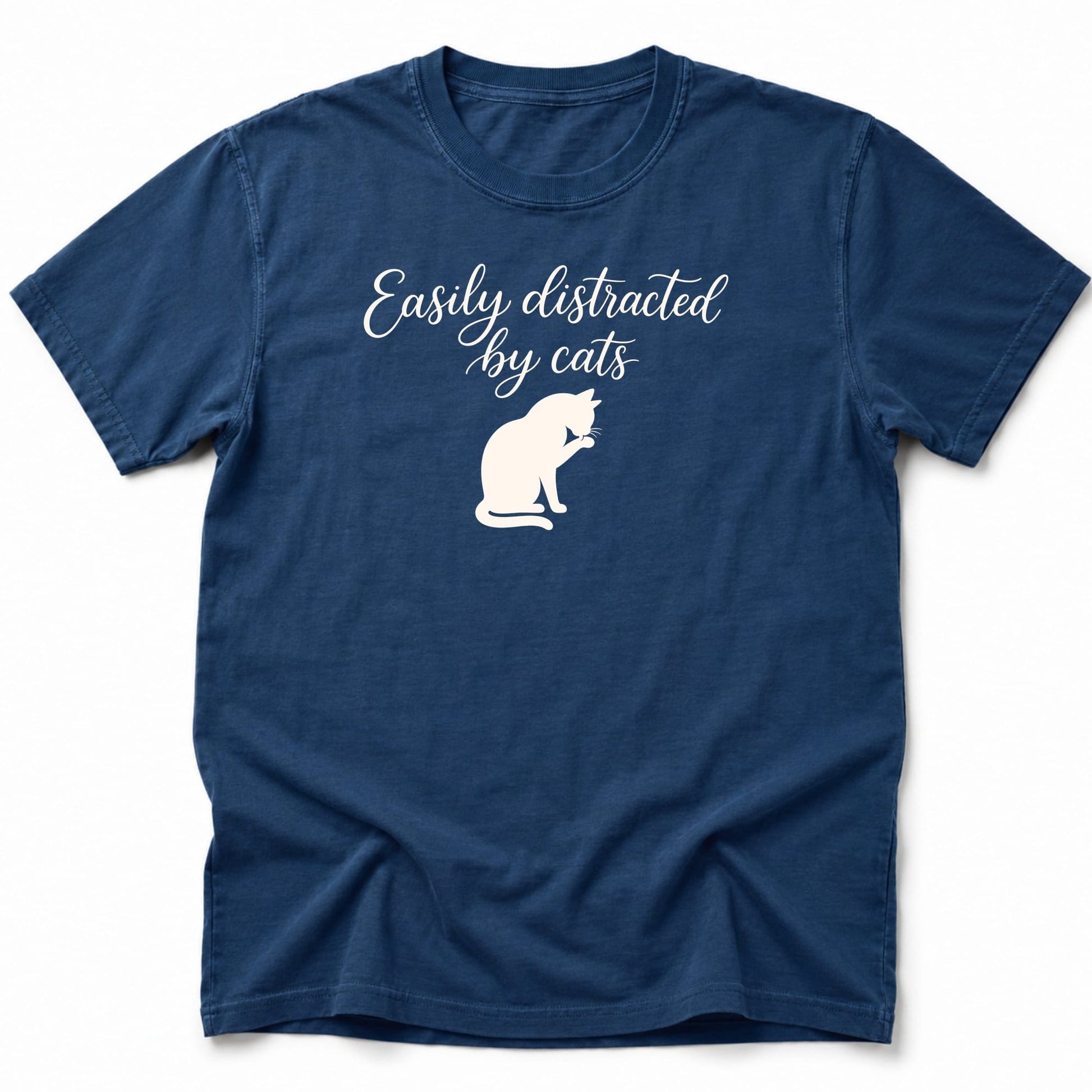 Distracted T-Shirt Navy / S 22873507134171378876 T-Shirt
