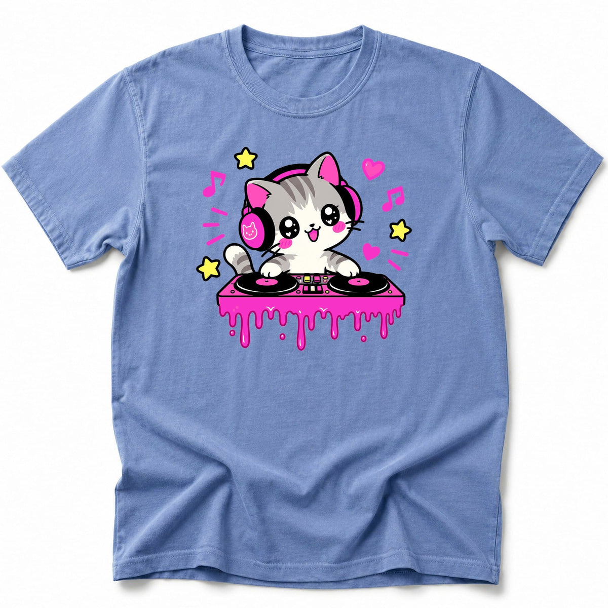 DJ MEOW T-Shirt Blue Jean / S 14280551625923732726 T-Shirt