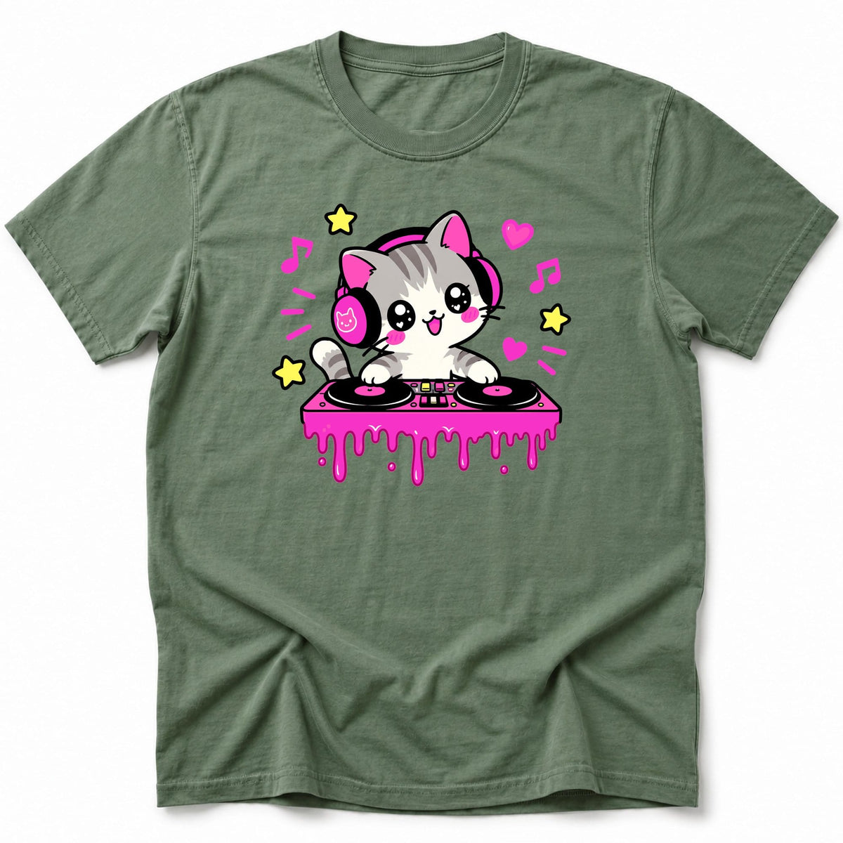 DJ MEOW T-Shirt Moss / S 16008134283265556205 T-Shirt
