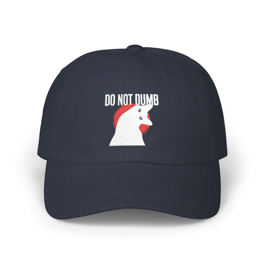 Do Not Dumb Embroidered Classic Cap — Black & Navy Navy / One size 15422101536928648590 Hats