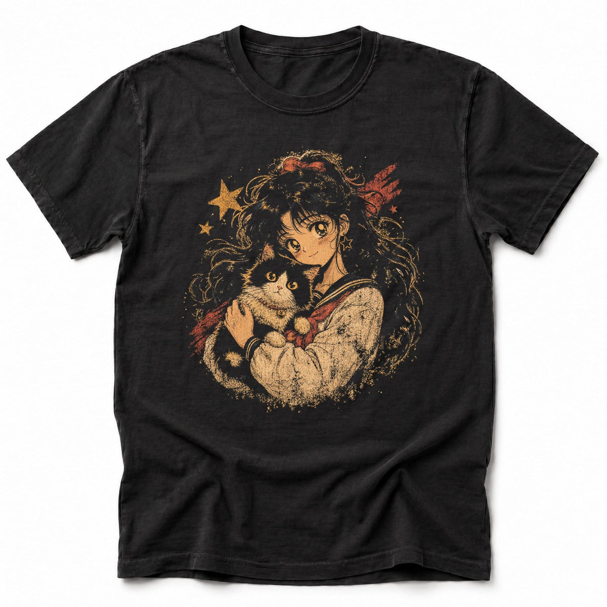 Dreamy Gaze T-Shirt Black / S 28564649809546896757 T-Shirt