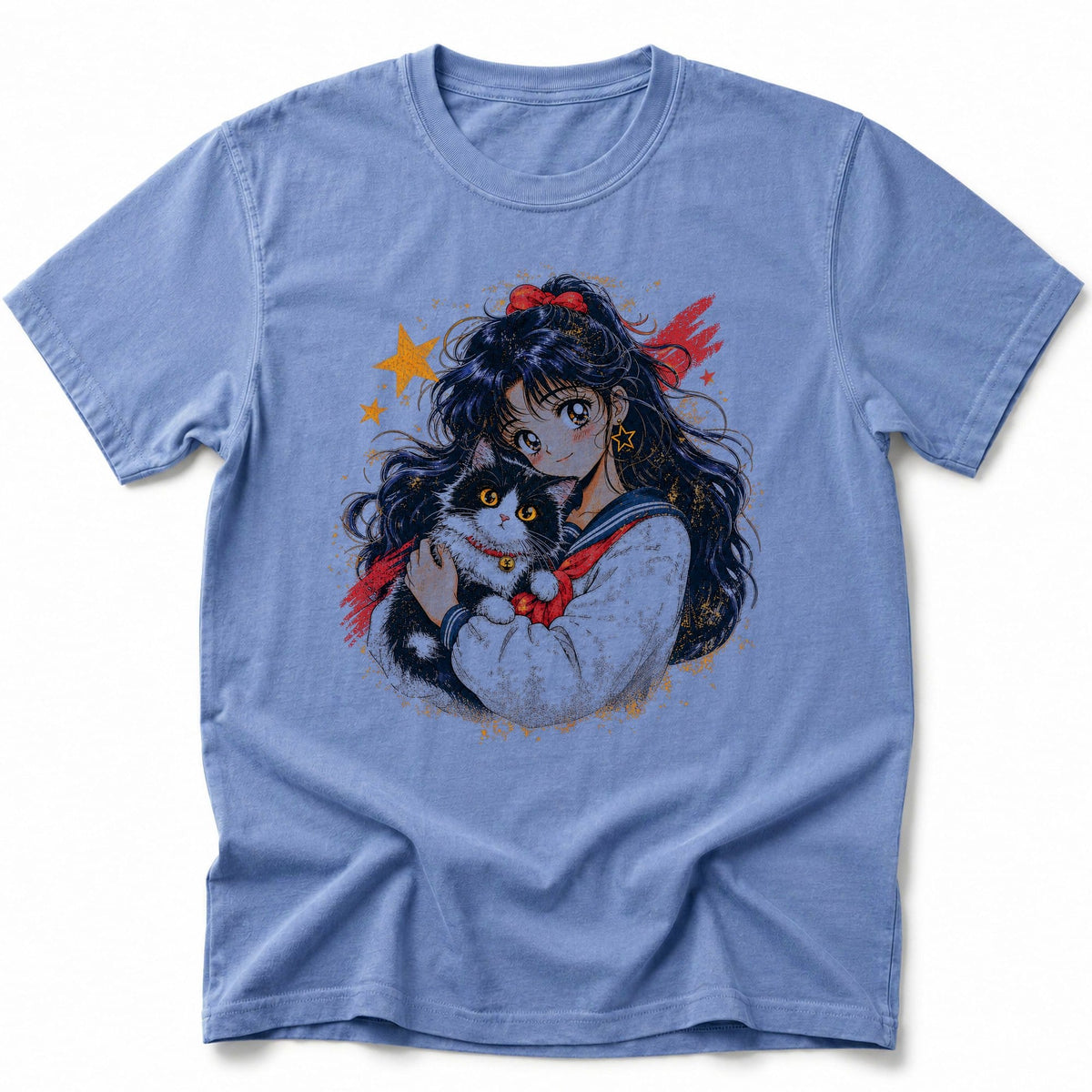 Dreamy Gaze T-Shirt Blue Jean / S 31672937726753340524 T-Shirt