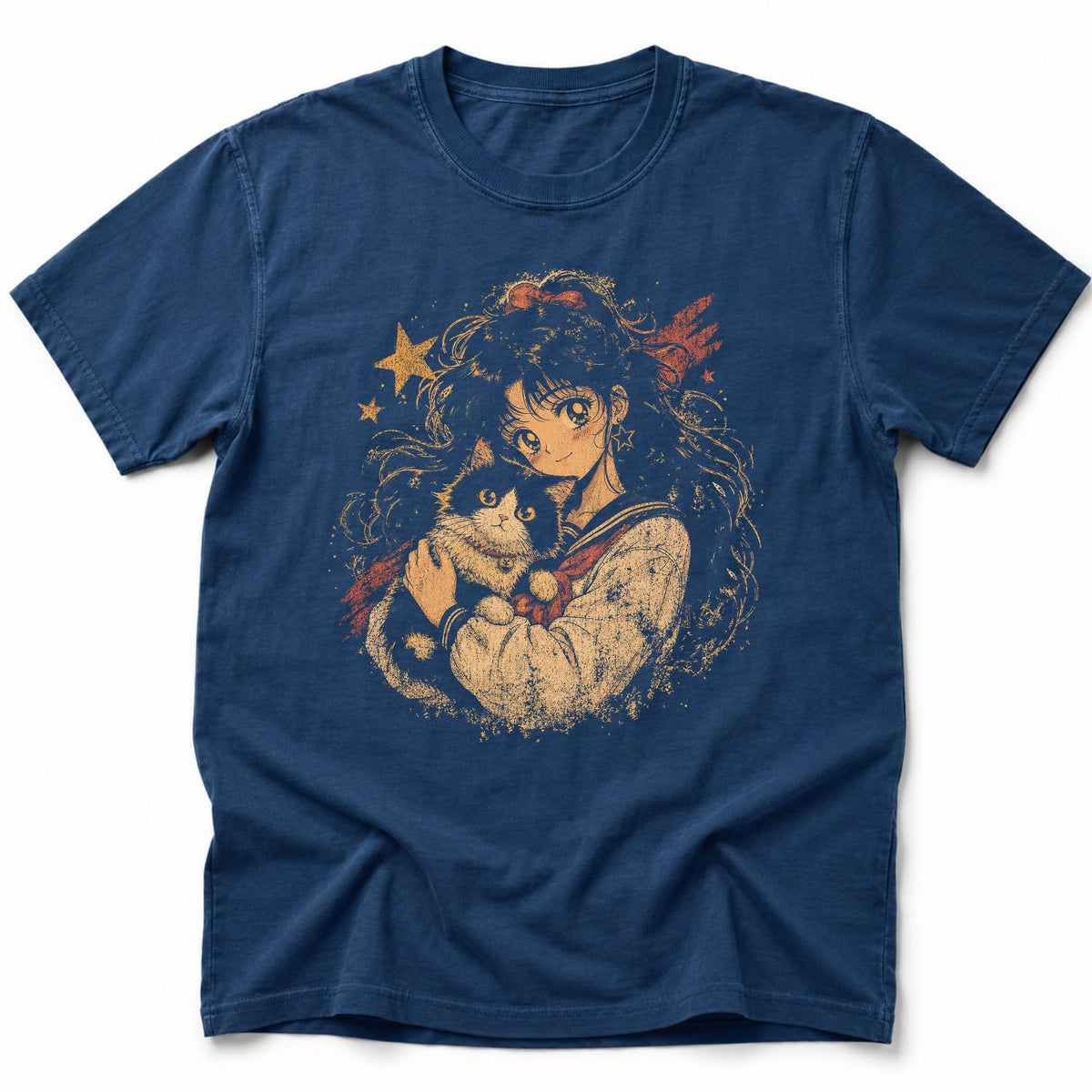 Dreamy Gaze T-Shirt Navy / S 81629282583227483732 T-Shirt