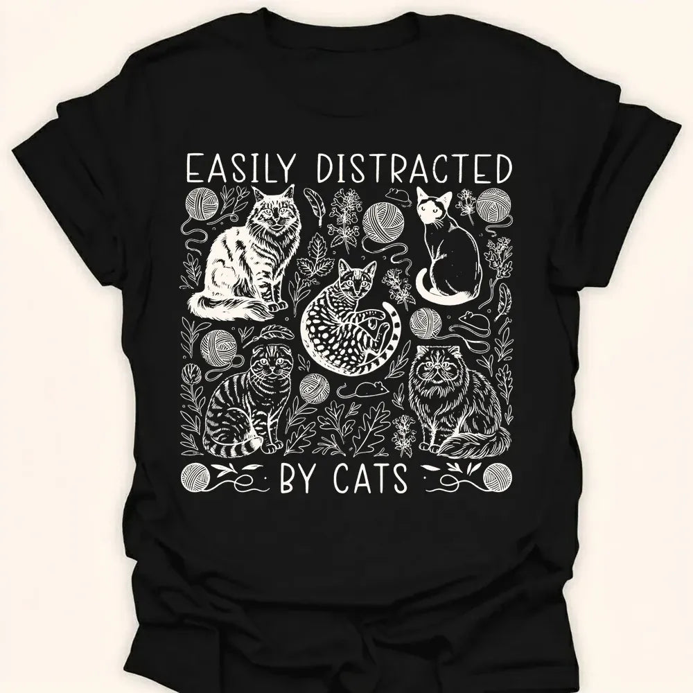 Easily Distracted Everyday Softstyle Tee Black / S 33031312317757636977 T-Shirt
