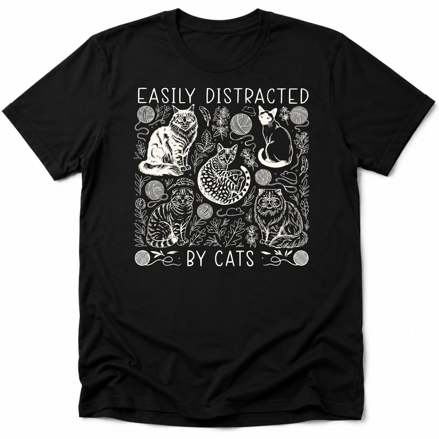 Easily Distracted Everyday Softstyle Tee Black / S 33031312317757636977 T-Shirt
