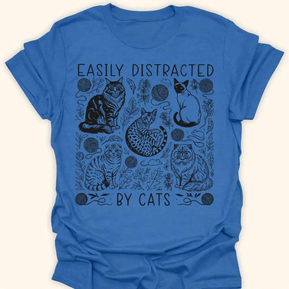 Easily Distracted Everyday Softstyle Tee Heather Royal / S 24744117564421283637 T-Shirt