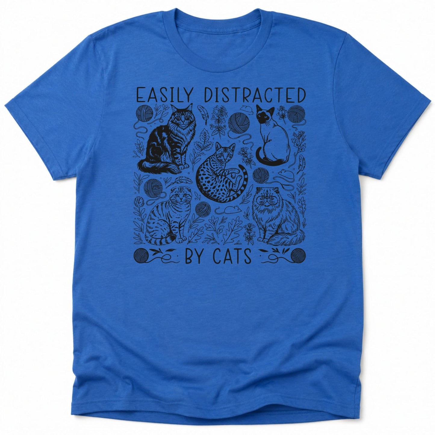 Easily Distracted Everyday Softstyle Tee Heather Royal / S 24744117564421283637 T-Shirt
