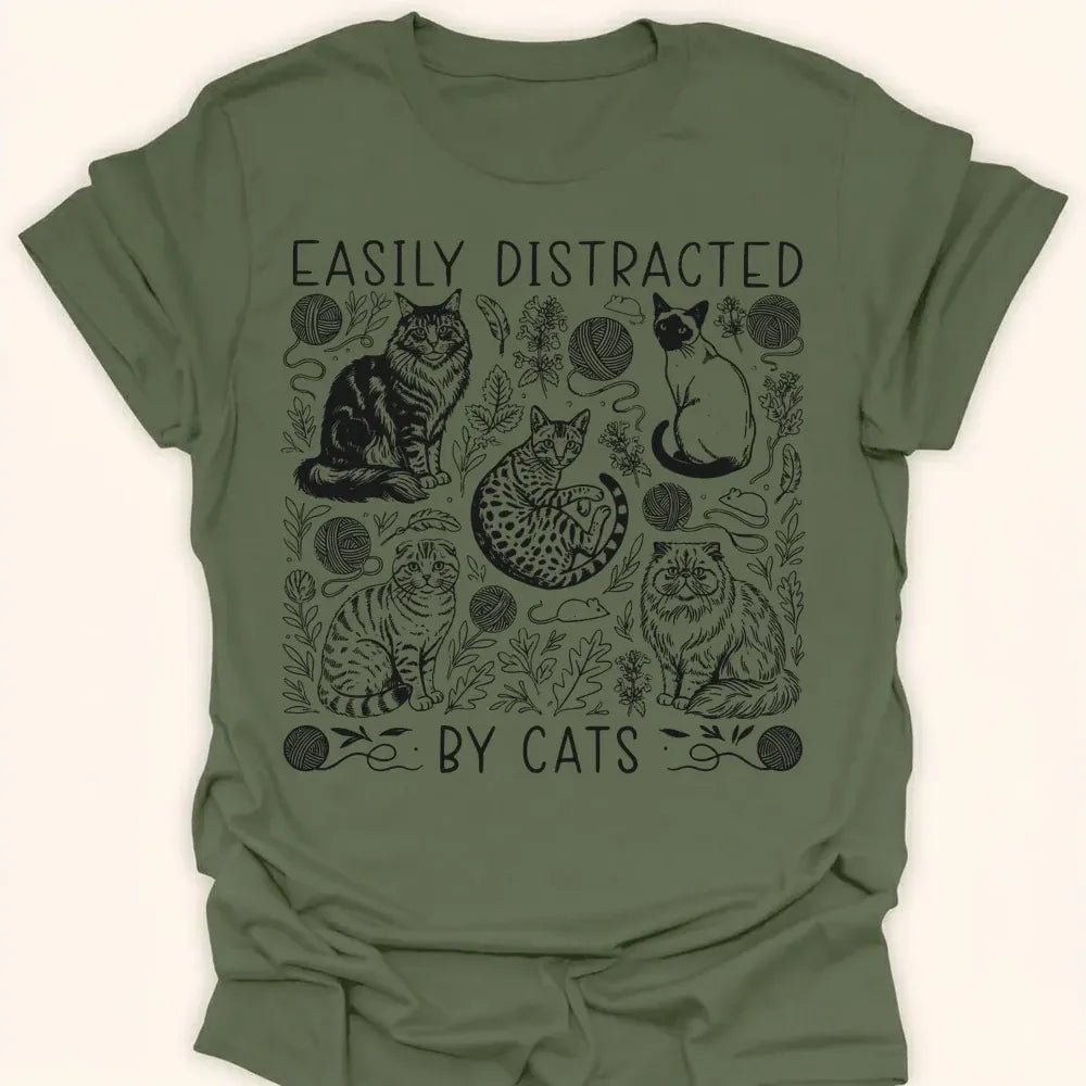 Easily Distracted Everyday Softstyle Tee Military Green / S 27031620303547194112 T-Shirt
