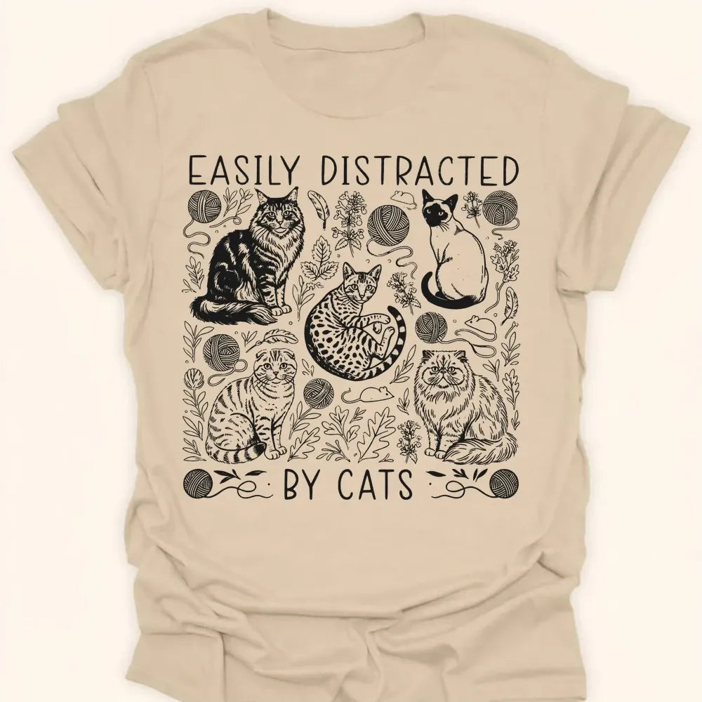 Easily Distracted Everyday Softstyle Tee Sand / S 17477853160857076029 T-Shirt