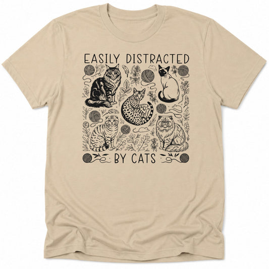 Easily Distracted Everyday Softstyle Tee Sand / S 17477853160857076029 T-Shirt
