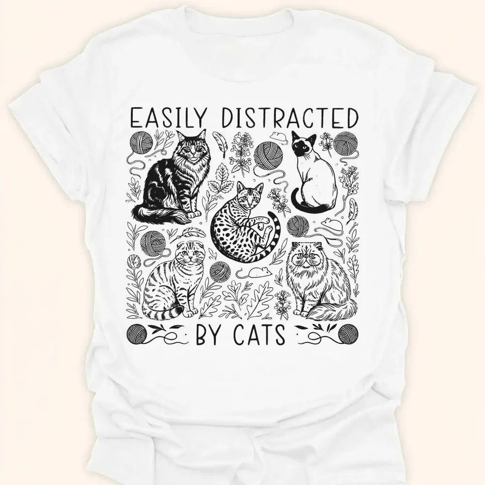 Easily Distracted Everyday Softstyle Tee White / S 11280916617140403690 T-Shirt