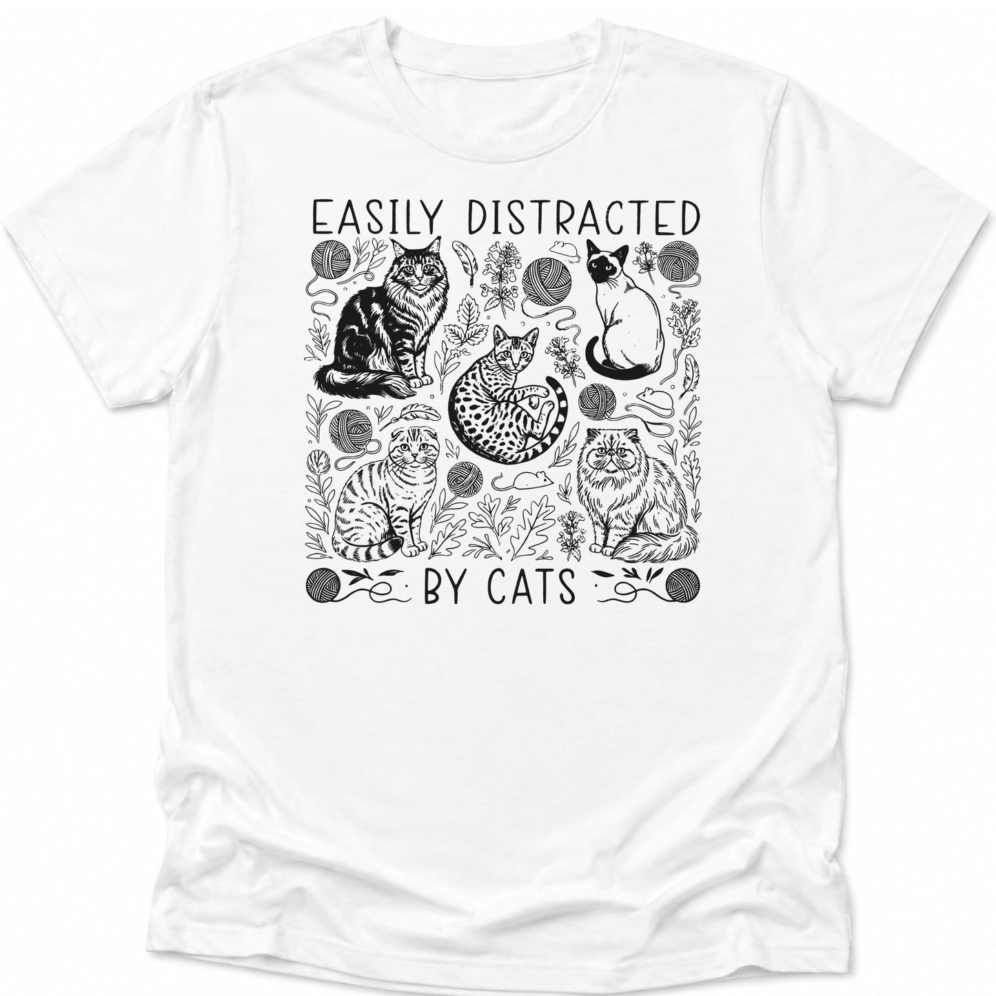 Easily Distracted Everyday Softstyle Tee White / S 11280916617140403690 T-Shirt