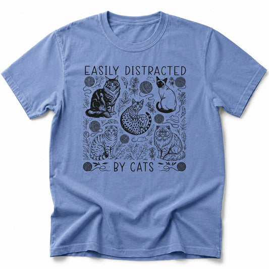 Easily Distracted T-Shirt Blue Jean / S 15397981853096086998 T-Shirt