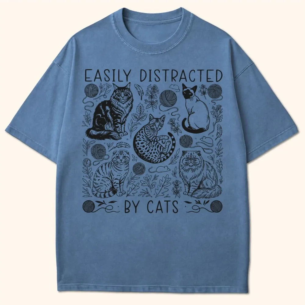 Easily Distracted T-Shirt Blue Jean / S 29989179828897853434 T-Shirt