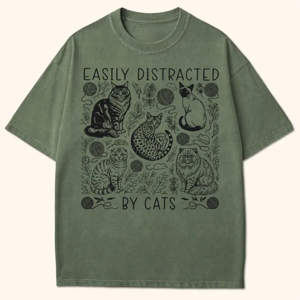 Easily Distracted T-Shirt Moss / S 12774423530567612957 T-Shirt