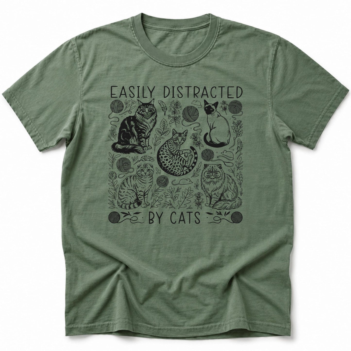 Easily Distracted T-Shirt Moss / S 33854893212072237616 T-Shirt