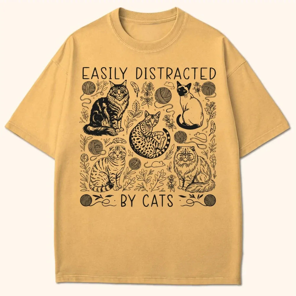 Easily Distracted T-Shirt Mustard / S 33780397318471403304 T-Shirt