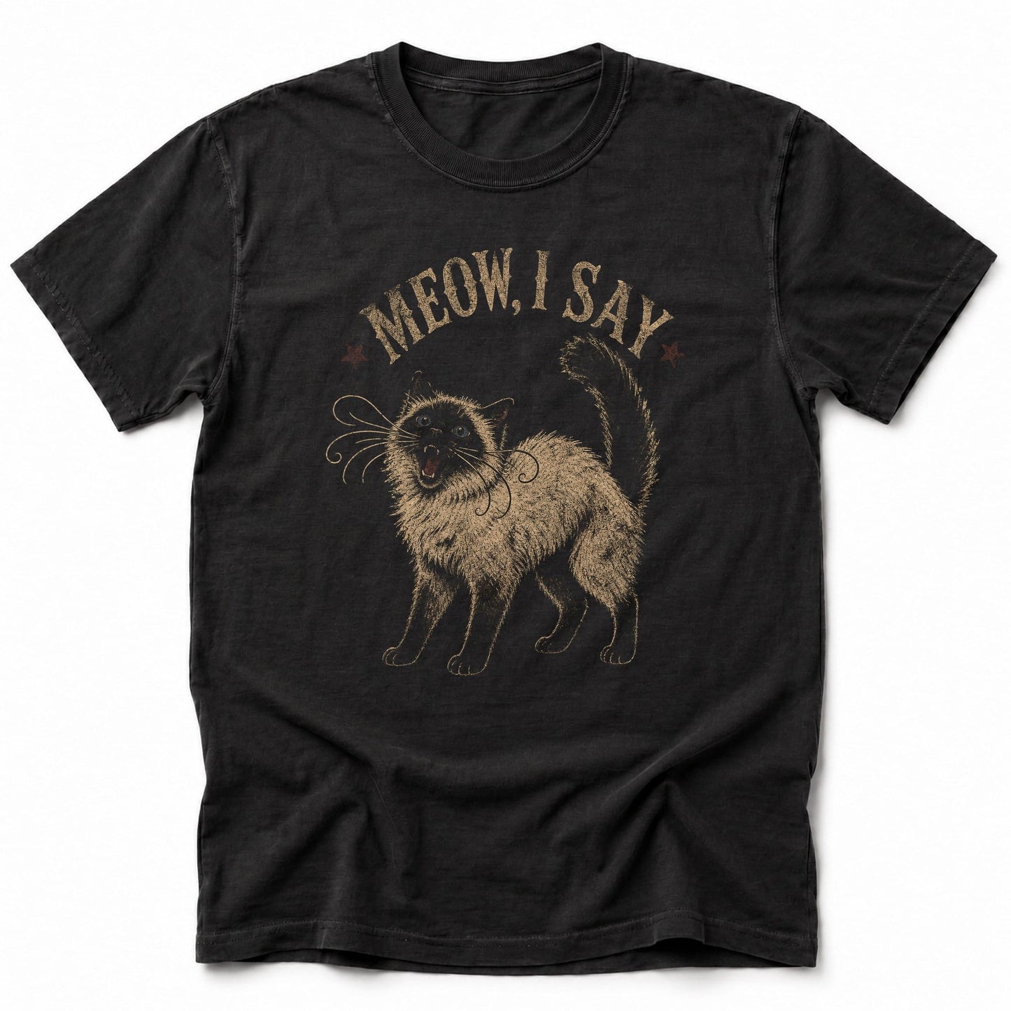 Elegant Meow T-Shirt Black / S 18881500665319432185 T-Shirt