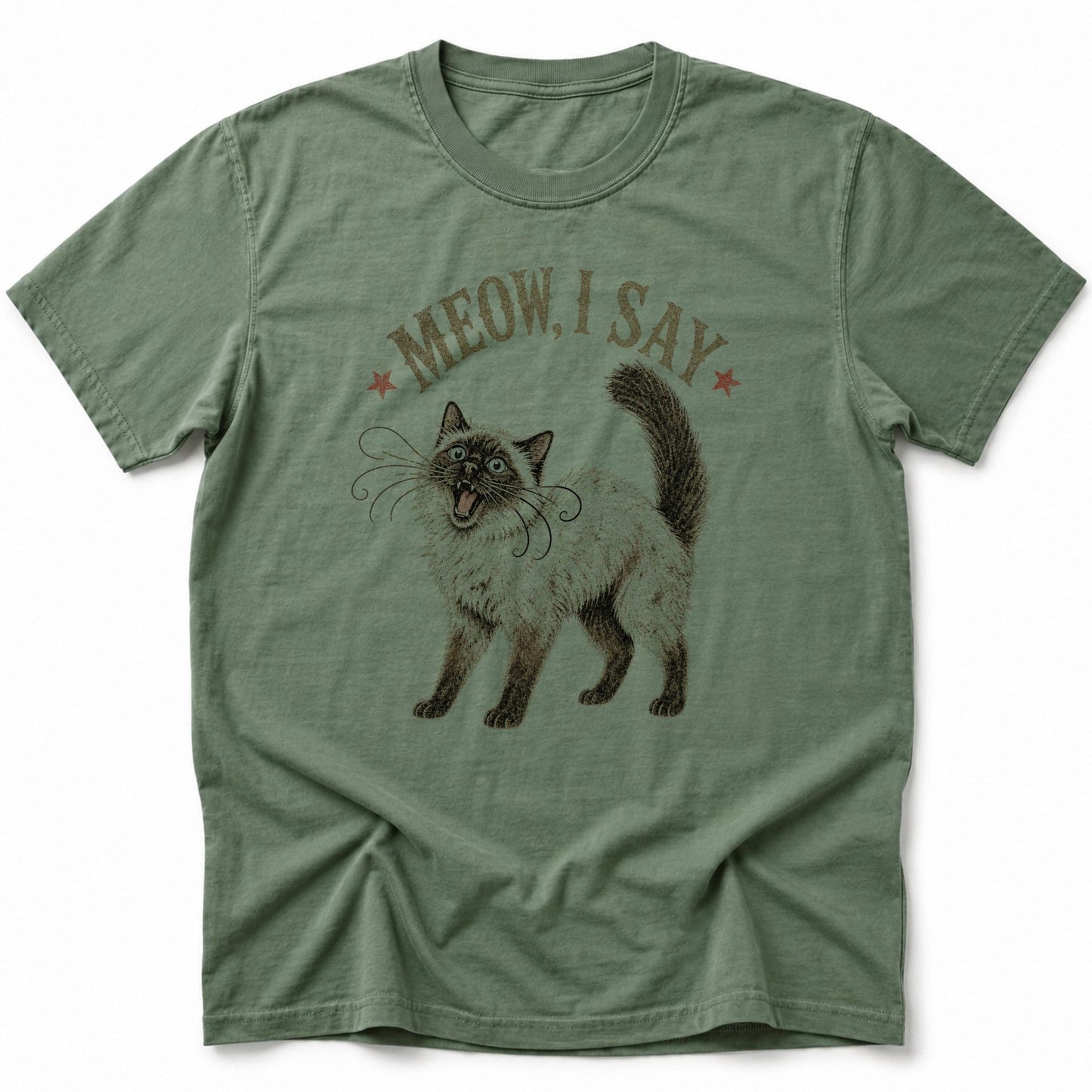 Elegant Meow T-Shirt Moss / S 22676799953491575339 T-Shirt