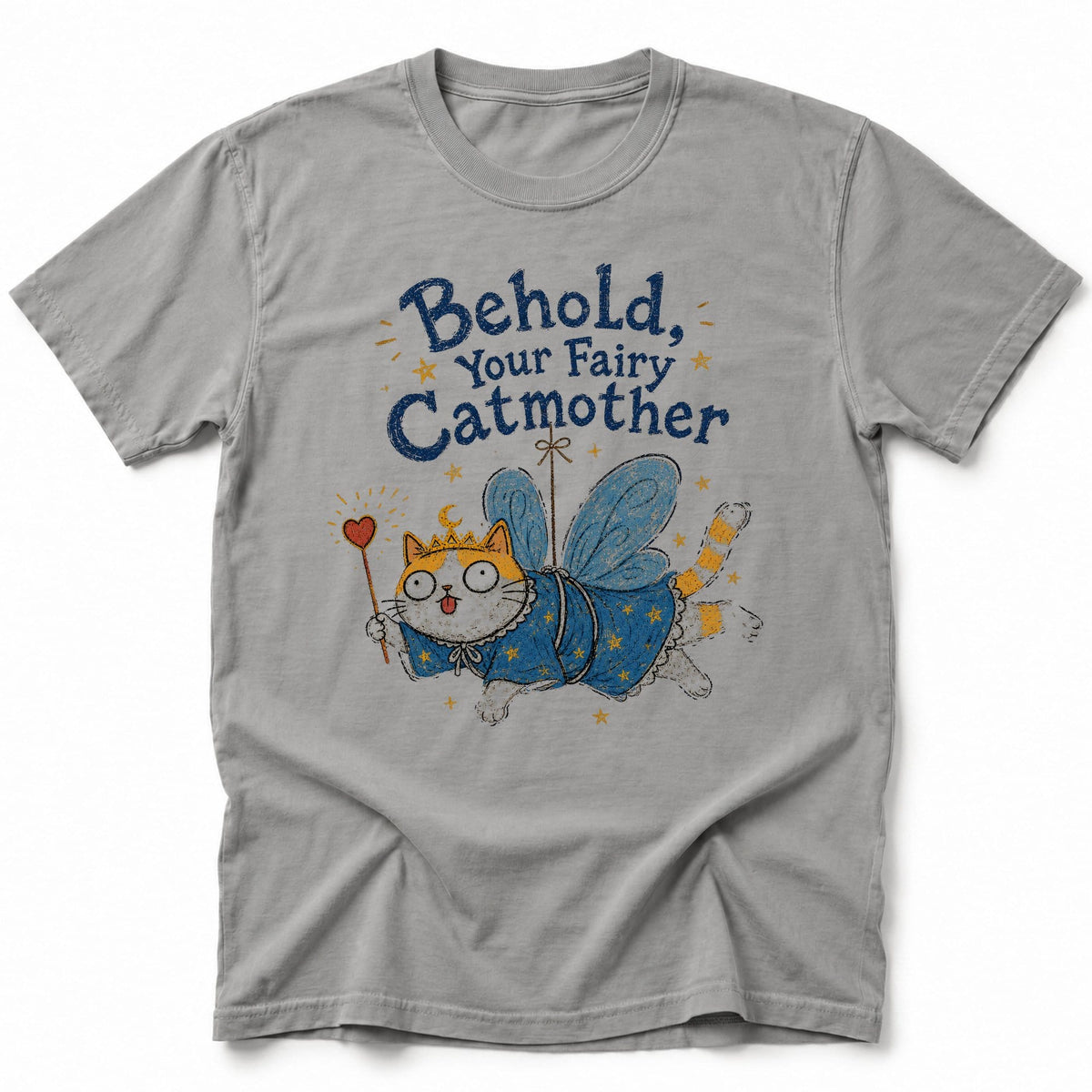 Fairy Catmother T-Shirt Grey / S 27193857193652856985 T-Shirt