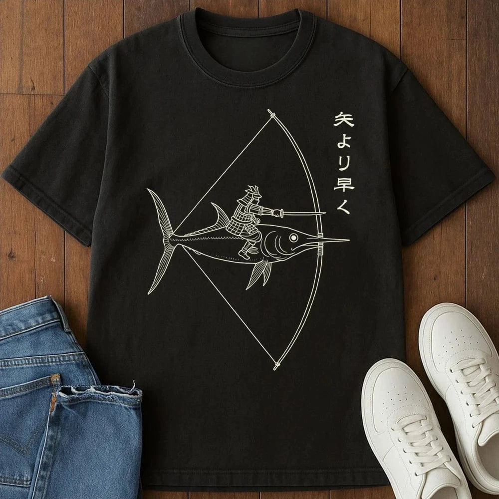 Faster Than Arrow T-Shirt Black / S 18052866573074962957 T-Shirt
