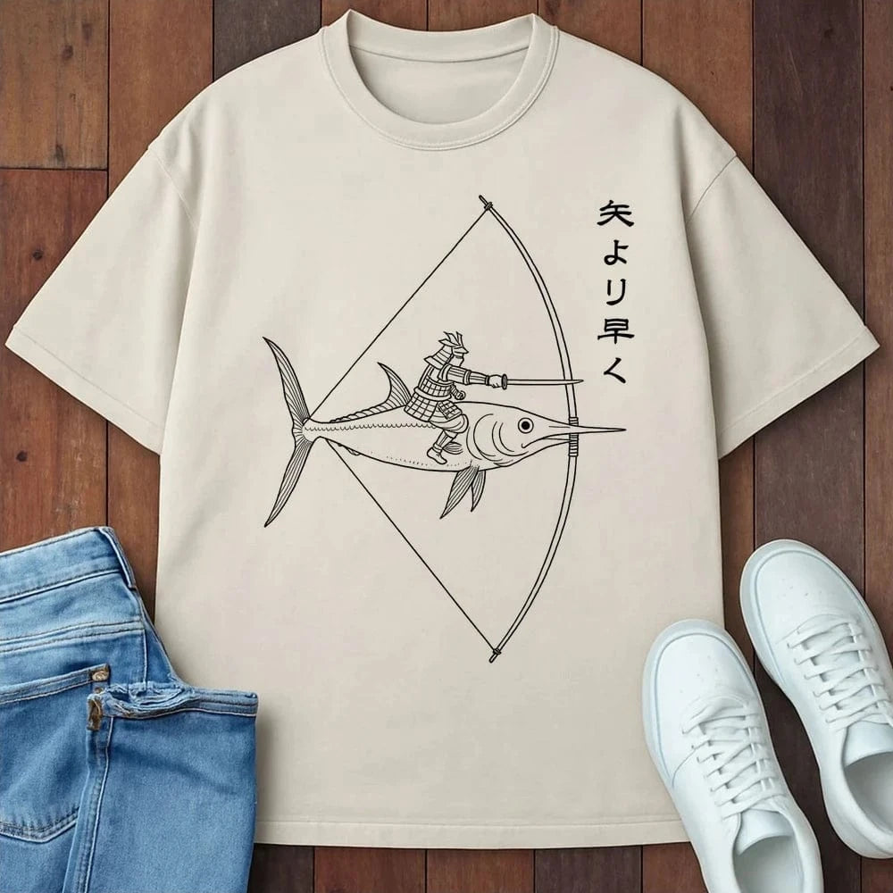 Faster Than Arrow T-Shirt Ivory / S 12794195625471557545 T-Shirt